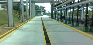 Construção da plataforma - Base da Petrobras em Candeias (BECAN)