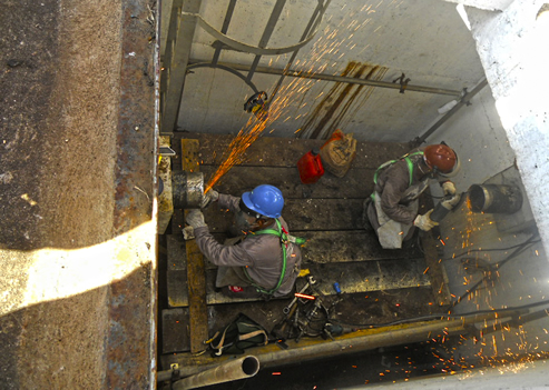 Intervenção no POLIDUTO da ORSUB, para troca do trecho com substituição do Cupom de Corrosão